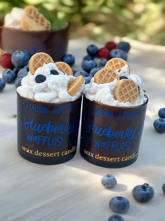 Blueberry Waffle Dessert Candle